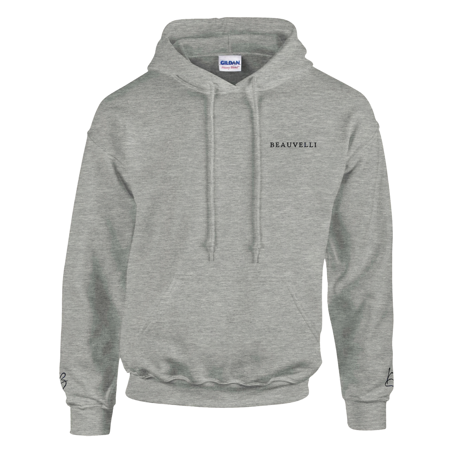 Hoodie Clair Premium Front Simple Gris