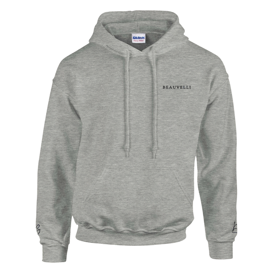 Hoodie Clair Premium Front Simple Gris 