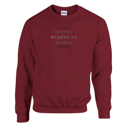 Hoodie Foncé Premium Front Dégradé Bordeaux