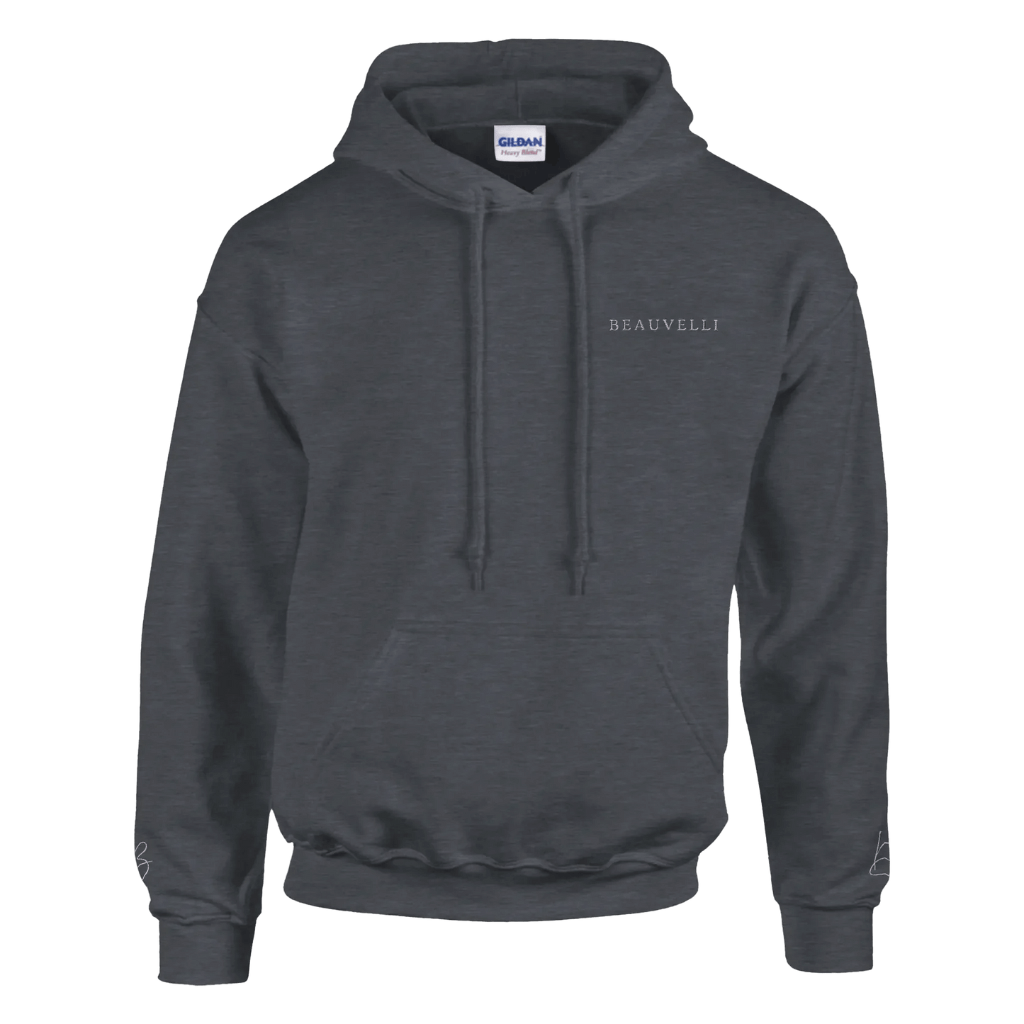 Hoodie Foncé Premium Front Simple - Beauvelli