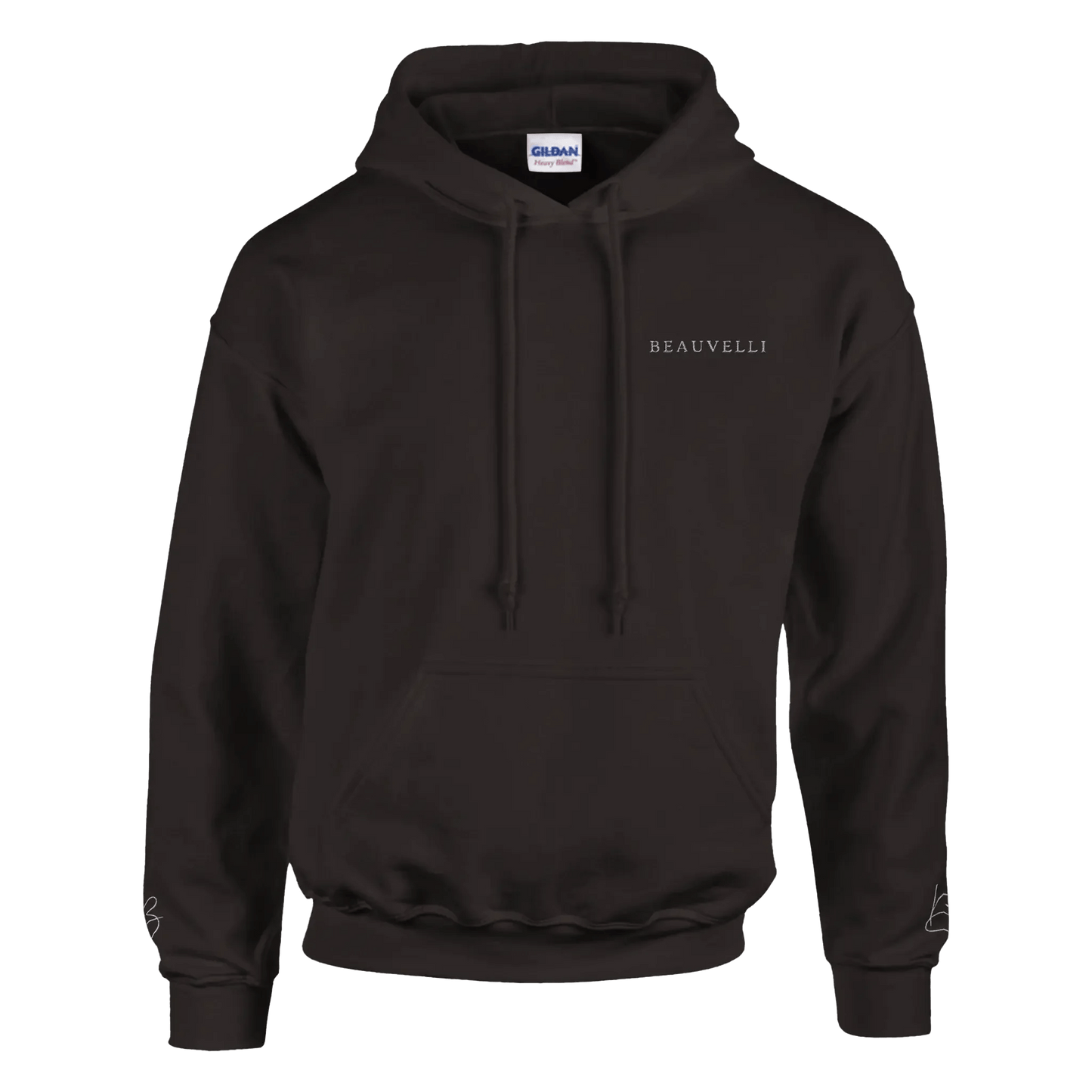 Hoodie Foncé Premium Front Simple - Beauvelli