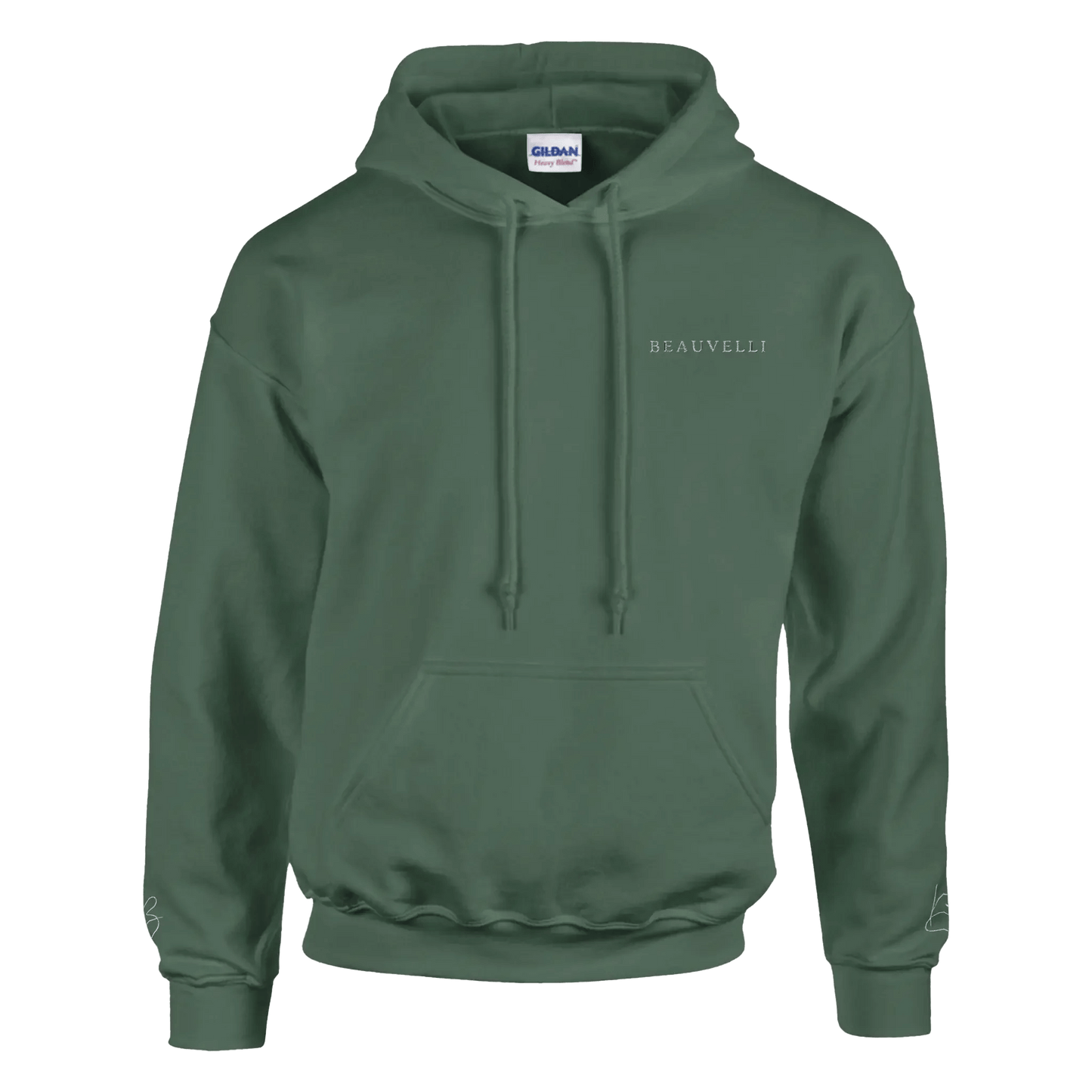 Hoodie Foncé Premium Front Simple - Beauvelli